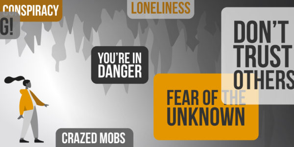 Illustration representing the manipulation tactic: Fear