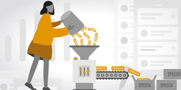 Illustration representing the manipulation tactic: Word Salad