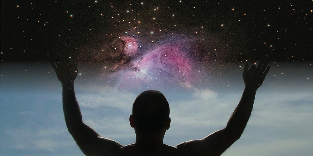 A person looking upward in thought, representing the shared search for meaning across belief systems