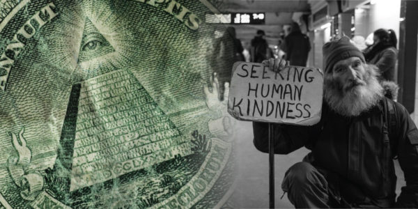 Illustration representing universal basic income
